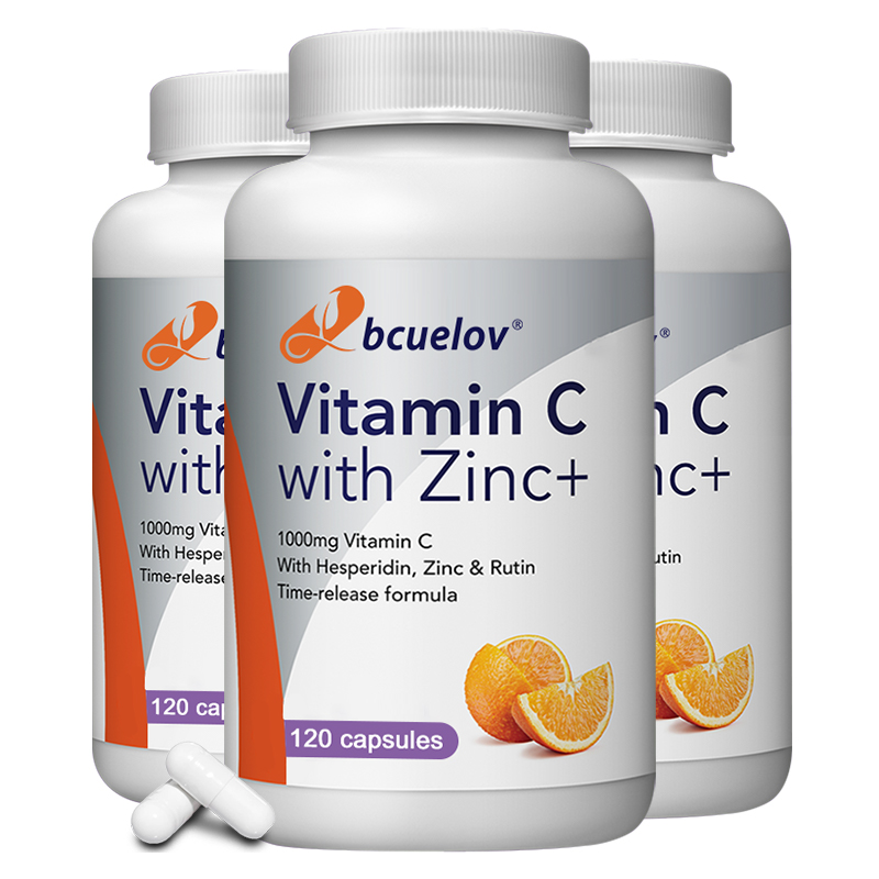 Nutrition Zinc - Cápsulas orgânicas de vitamina C +