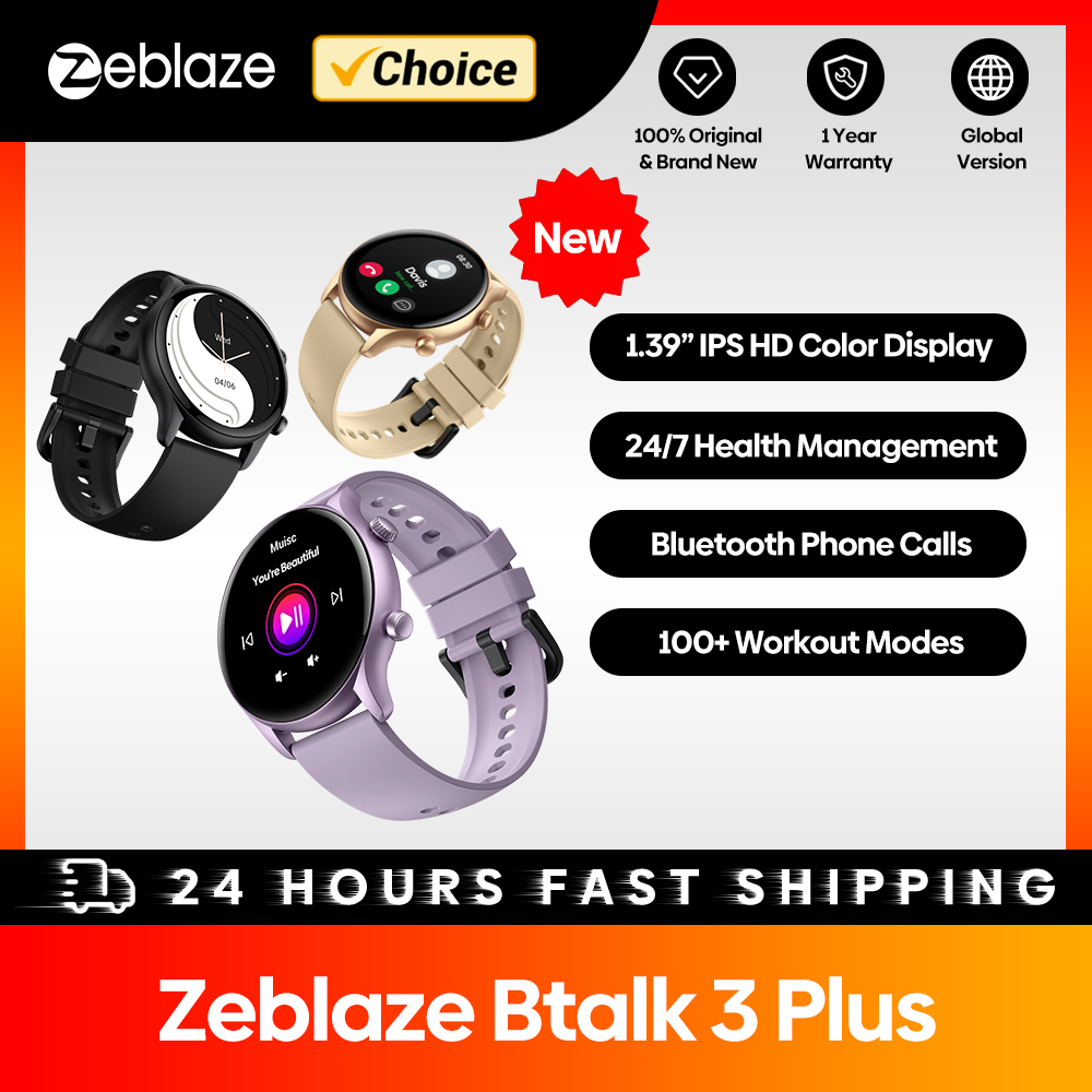 Nutrition Gym - Zeblaze-Btalk 3 Plus Smartwatch para Homens
